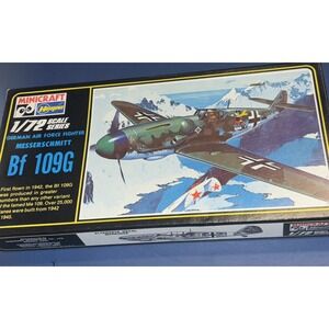 VTG Minicraft German Airforce Fighter Messerschmitt Bf 109G Plane 1/72 Model Kit